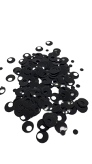 PATİK PULU - YUVARLAK SİYAH 20-25GR