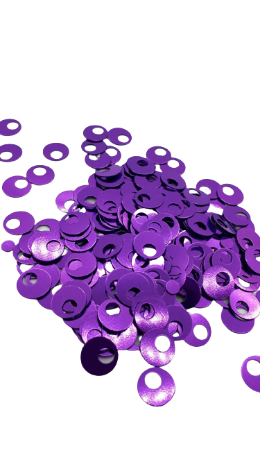 PATİK PULU - YUVARLAK KOYU MOR 20-25GR