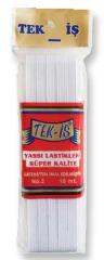 TEKİŞ YASSI LASTİK no:1  10metre BEYAZ