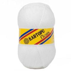 KARTOPU FLORA BEYAZ K010