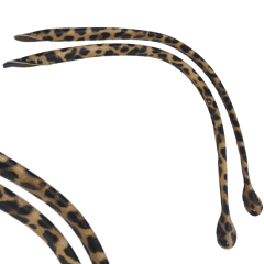 LEOPAR DERİ BORULU ÇANTA SAPI 1 ÇİFT (2 ADET)
