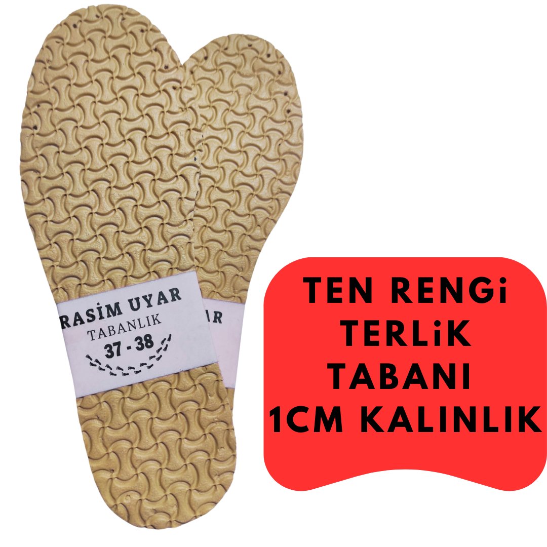 5 ÇİFT PUFF PAPYON DESEN EVA TERLİK TABANI -1 CM